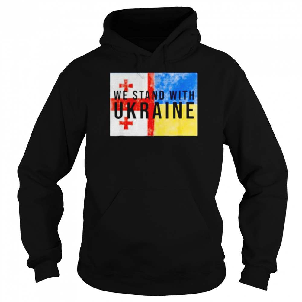 Georgian Ukrainian Flag Unisex Hoodie