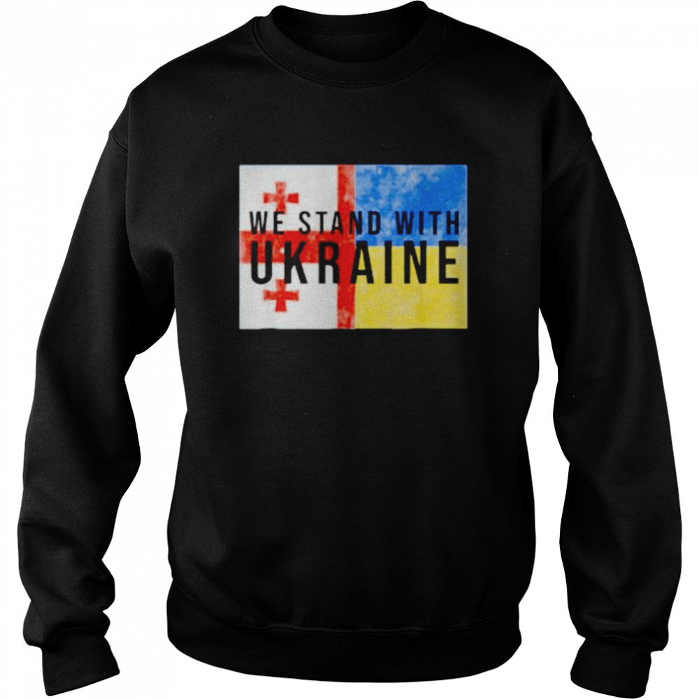 Georgian Ukrainian Flag Unisex Sweatshirt