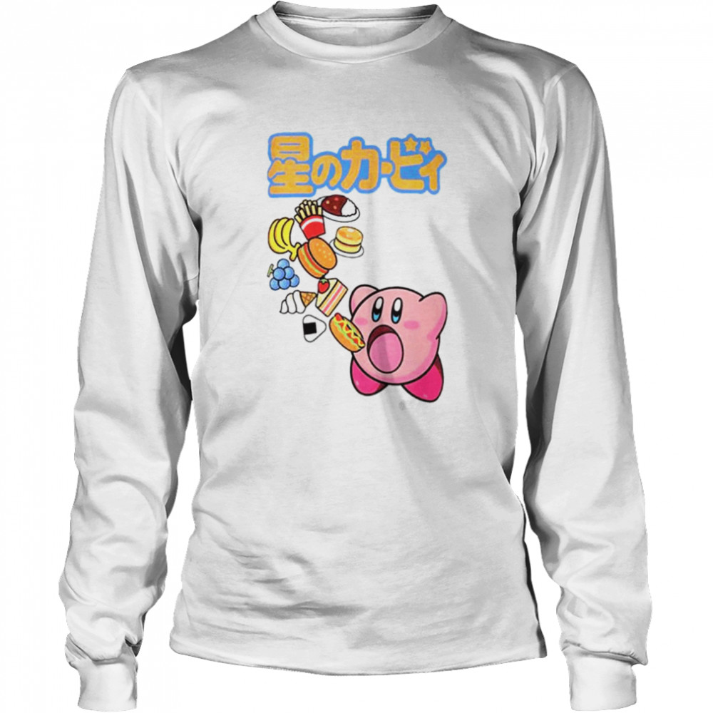 Kirby Food shirt Long Sleeved T-shirt