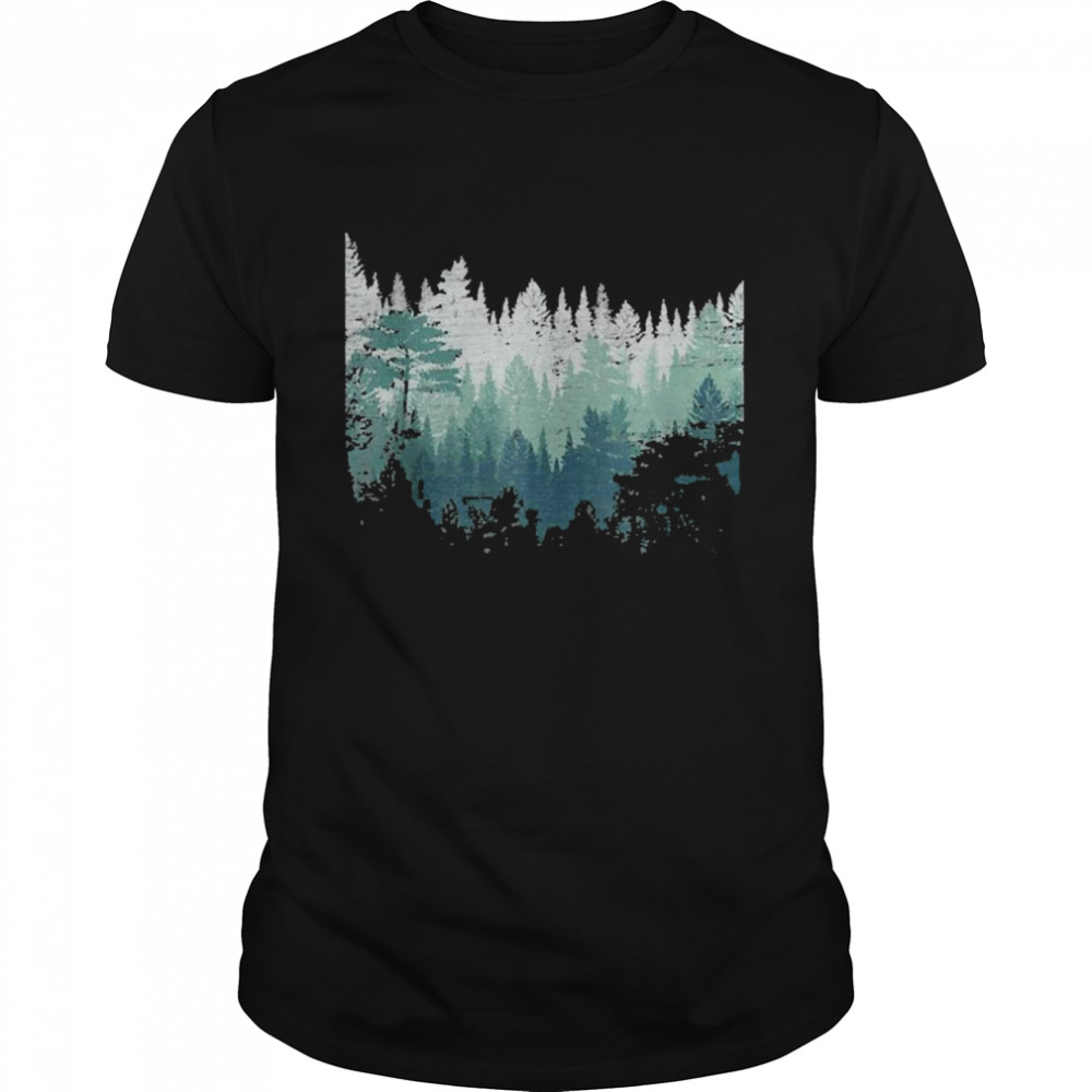 Night Nature Wildlife Trees Outdoor Forest Classic Men's T-shirt