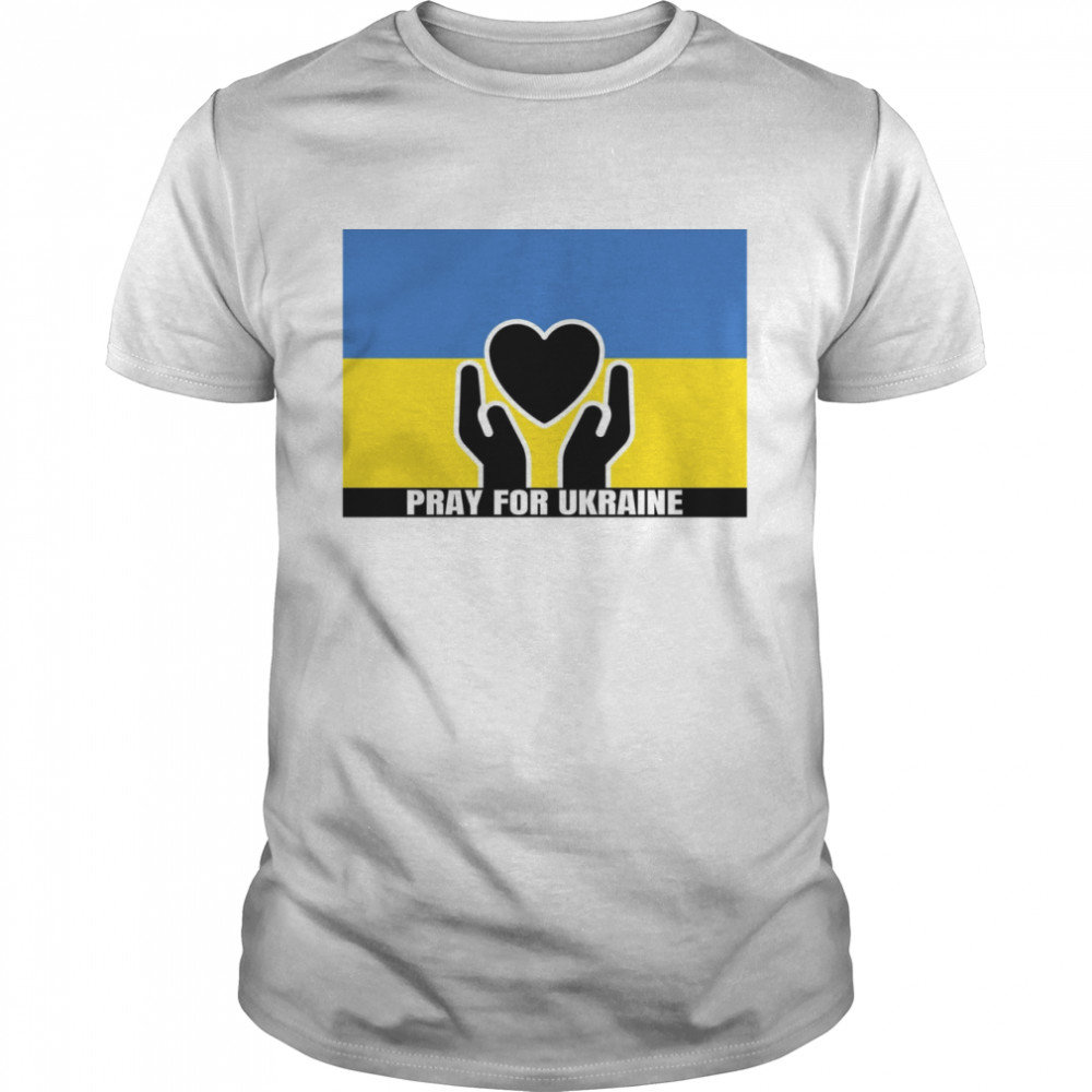 Pray For Ukraine Stop The War Yard Sign Classic Men's T-shirt