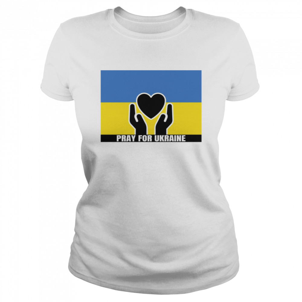 Pray For Ukraine Stop The War Yard Sign Classic Women's T-shirt