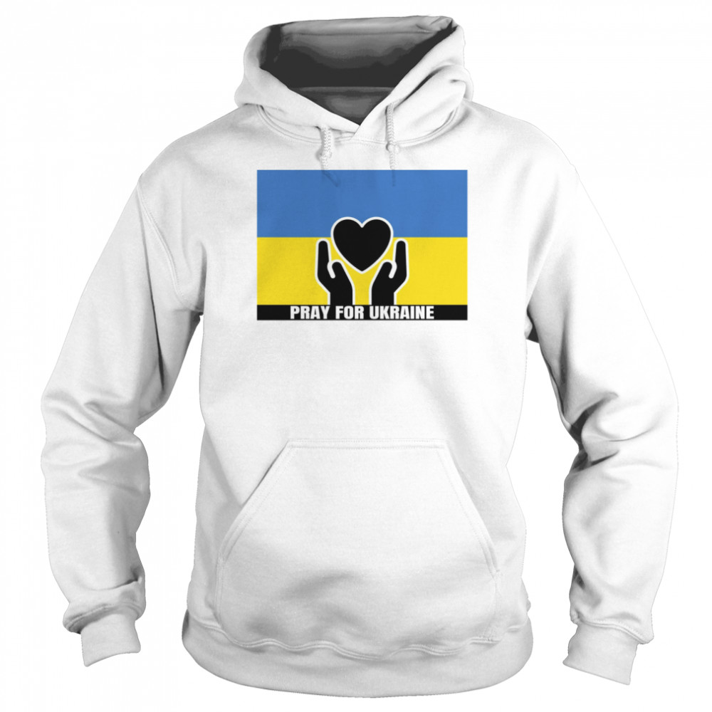 Pray For Ukraine Stop The War Yard Sign Unisex Hoodie