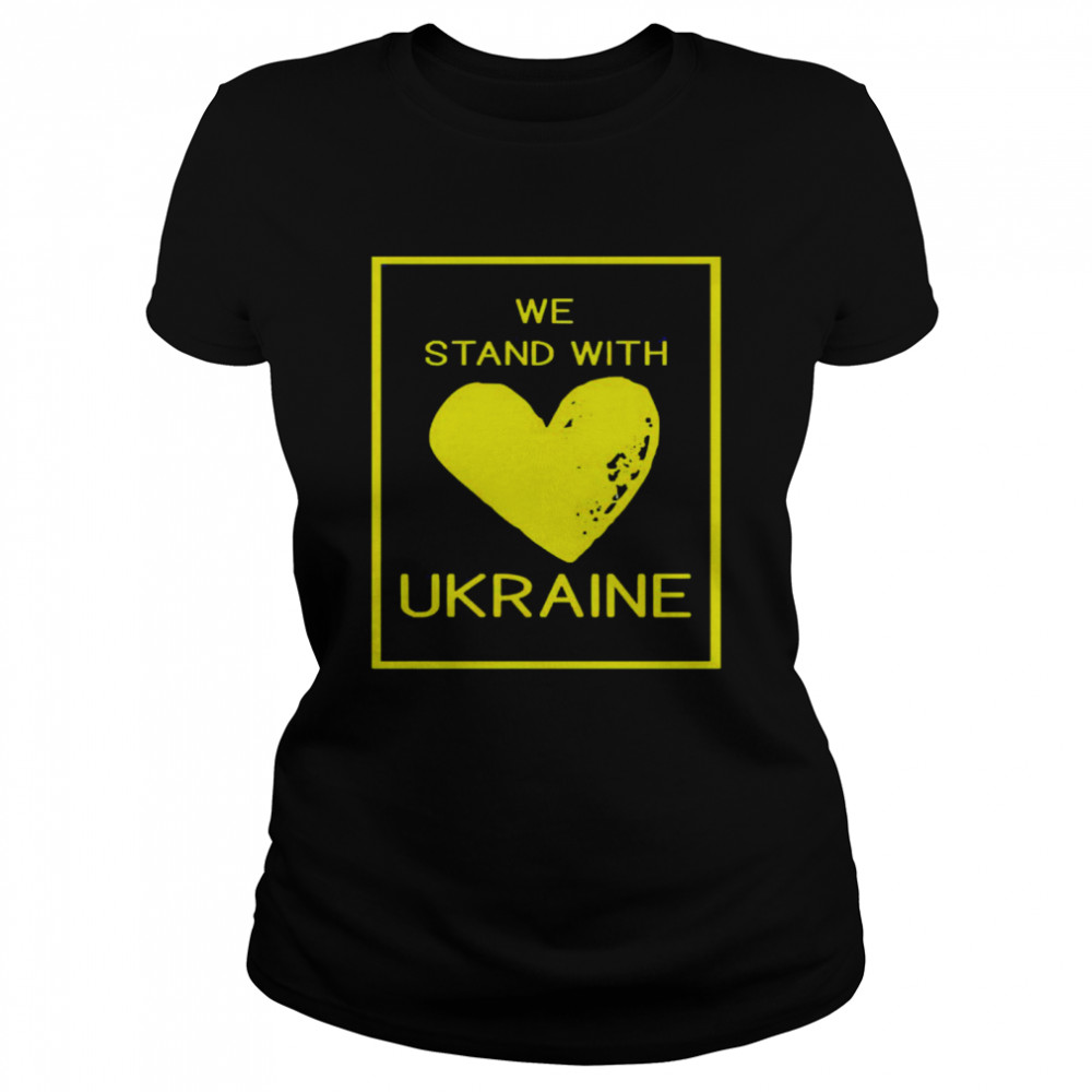 We Stand With Ukraine Pray For Flag Classic Women's T-shirt