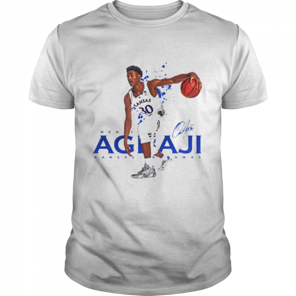 College Basketball Ochai Agbaji signature shirt Classic Men's T-shirt
