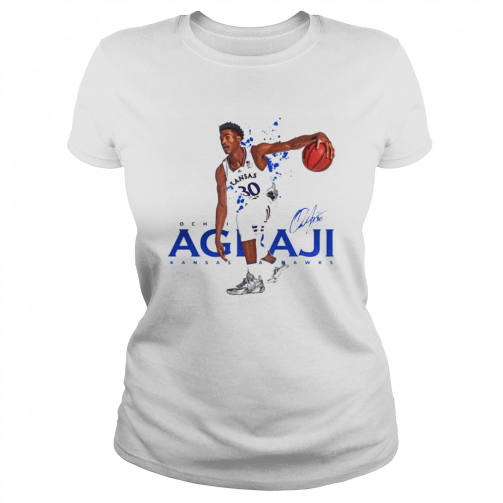 College Basketball Ochai Agbaji signature shirt Classic Women's T-shirt