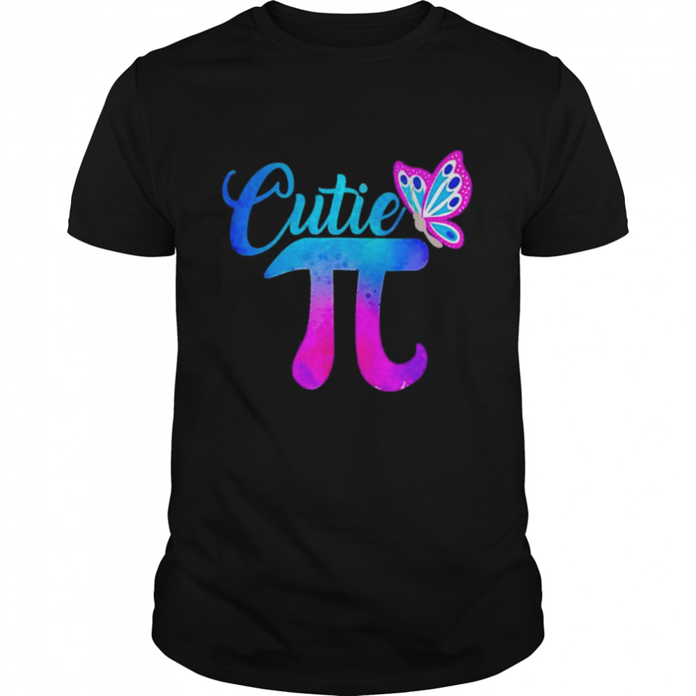 Cutie Pi Math Pie Butterfly Adorable Math Pun shirt Classic Men's T-shirt