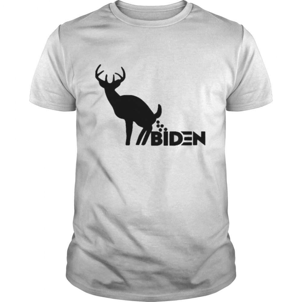 Deer shit on Biden shirt Classic Men's T-shirt