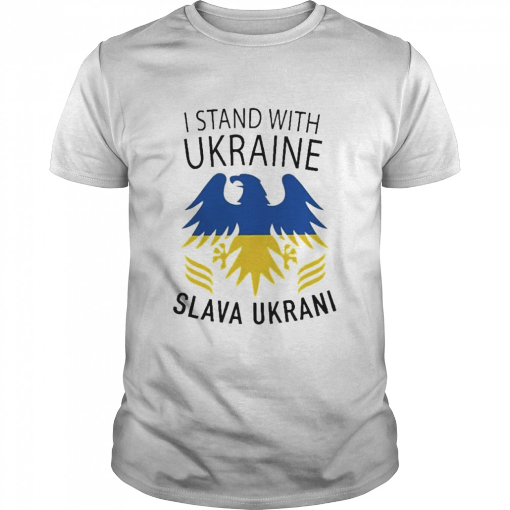 I Stand With Ukraine Slava Ukrani Ukraine Flag shirt