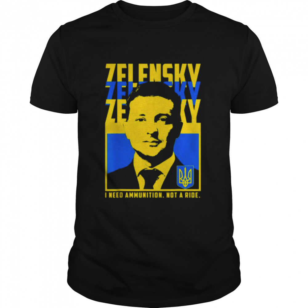 Volodymyr Zelensky Ukraine Ukrainian Flag Peace Ukraine T-Shirt