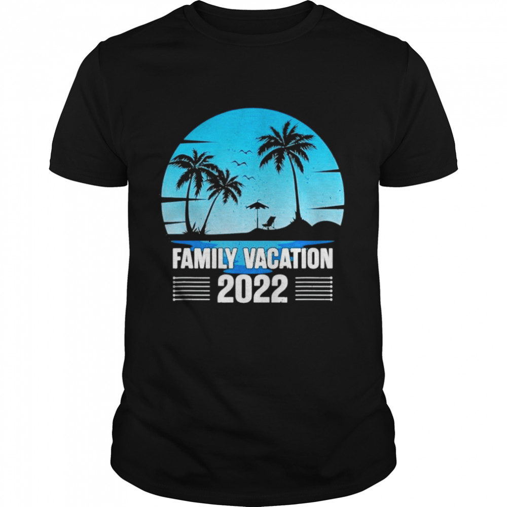 Family Matching 2022 Summer Ocean Tropical Beach Vacation shirt
