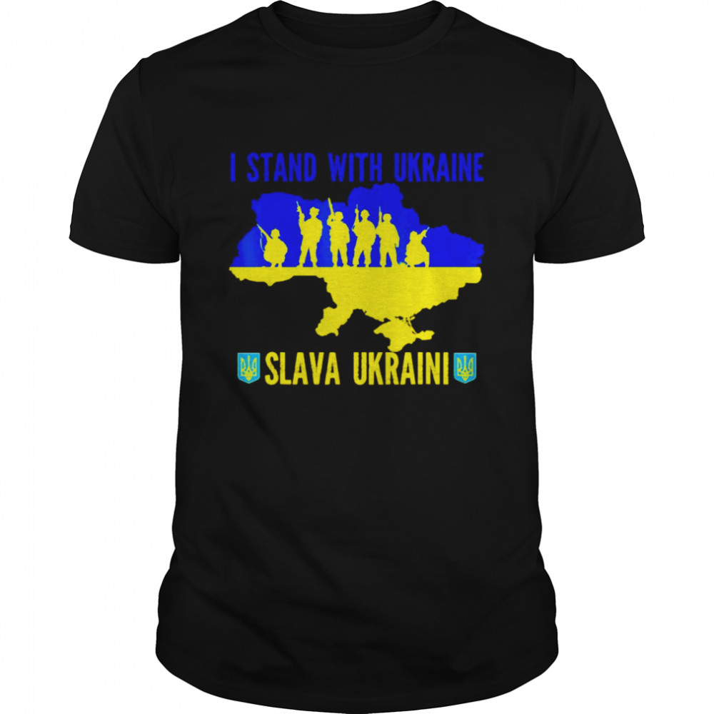 I stand with Ukraine Slava Ukraini shirt Classic Men's T-shirt