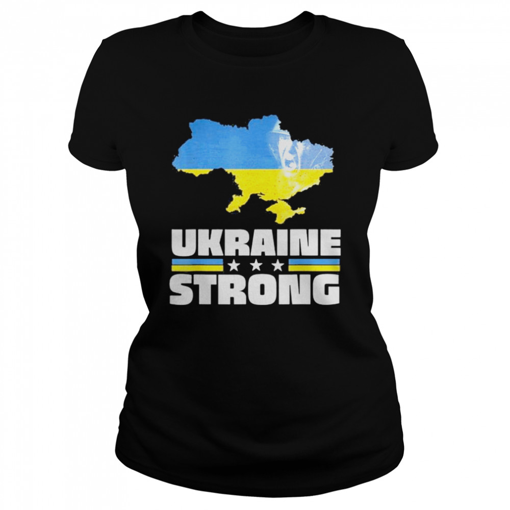 Vintage Soldier Ukrainians Flag Ukrain In Ukrain Map Love Ukraine shirt Classic Women's T-shirt