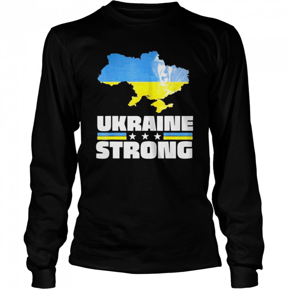 Vintage Soldier Ukrainians Flag Ukrain In Ukrain Map Love Ukraine shirt Long Sleeved T-shirt