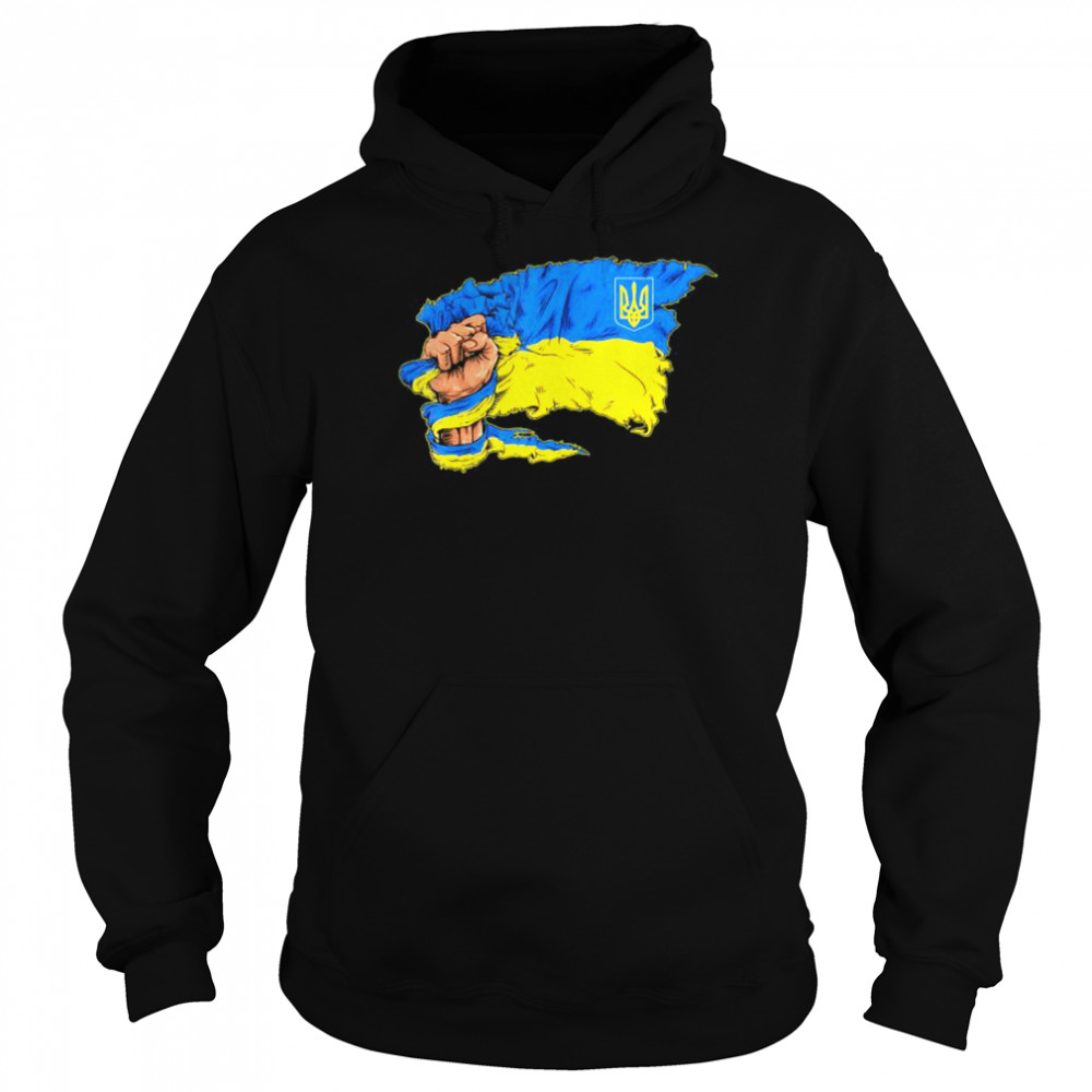 Vintage Ukraine Ukrainian Flag Pride Ukraine Flag Symbol Love Ukraine T- Unisex Hoodie