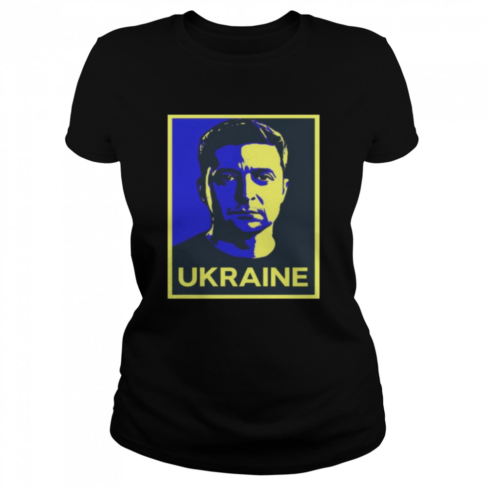 Volodymyr Zelensky Ukraine Darren Chesterton T- Classic Women's T-shirt