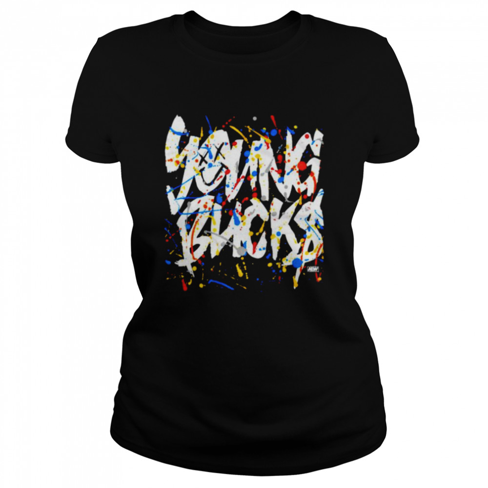 Young Bucks smile splatter shirt Classic Women's T-shirt