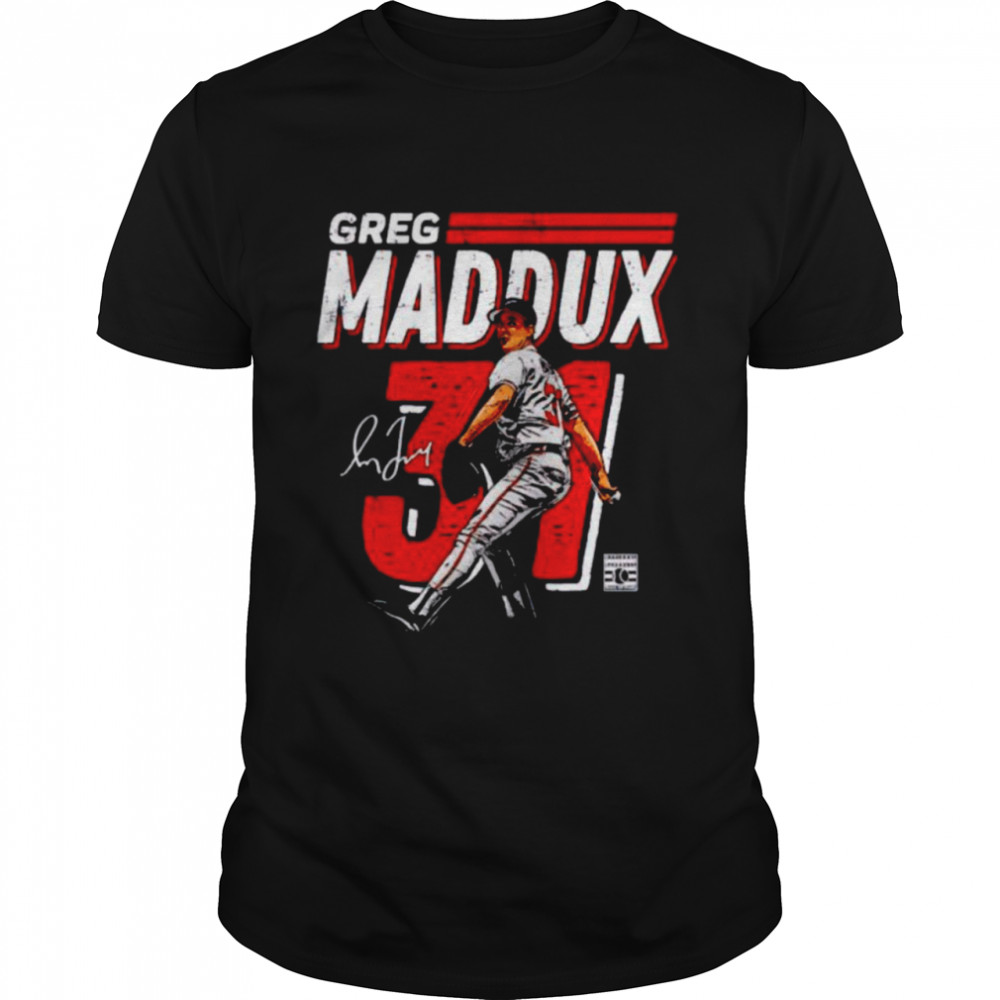 Atlanta Braves Greg Maddux dash signature shirt Classic Men's T-shirt