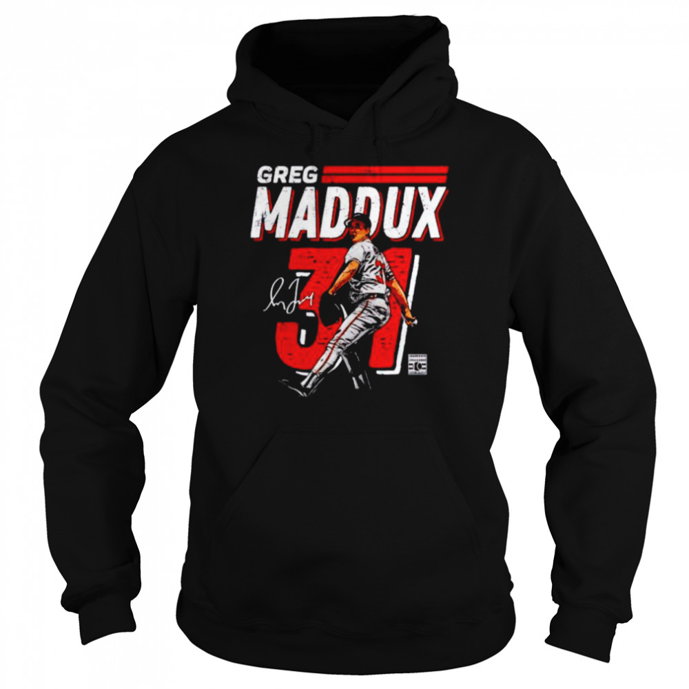 Atlanta Braves Greg Maddux dash signature shirt Unisex Hoodie