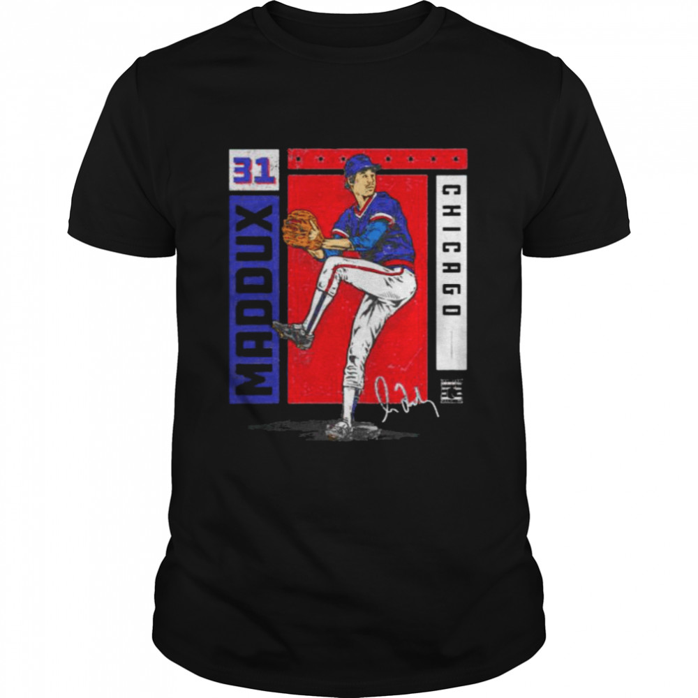 Chicago Cubs Greg Maddux card stat signature shirt Classic Men's T-shirt
