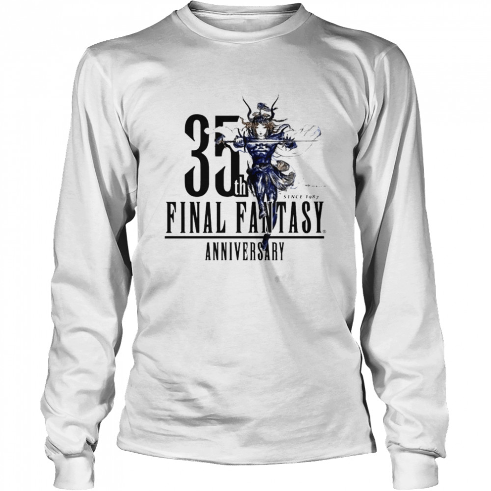 Final Fantasy 35Th Anniversary Long Sleeved T-shirt