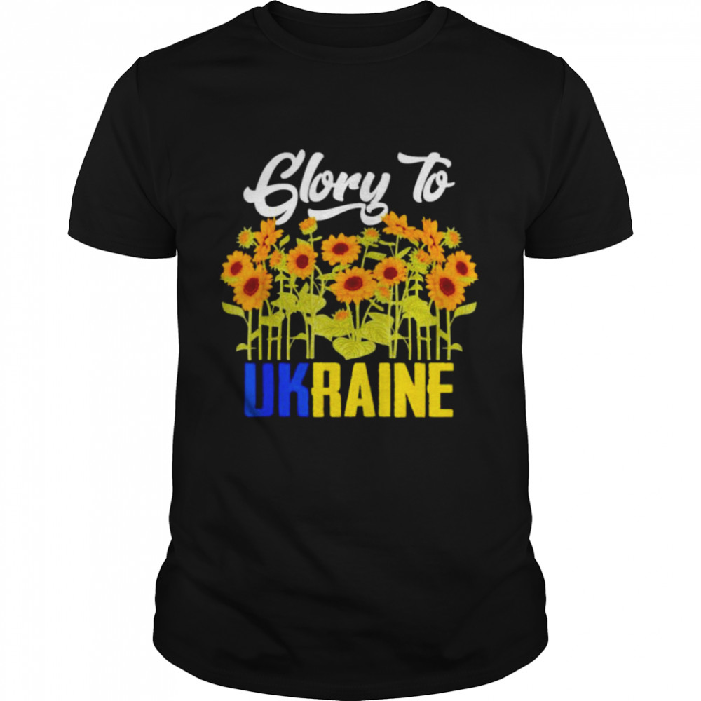 Glory to Ukraine sunflower shirt Classic Men's T-shirt