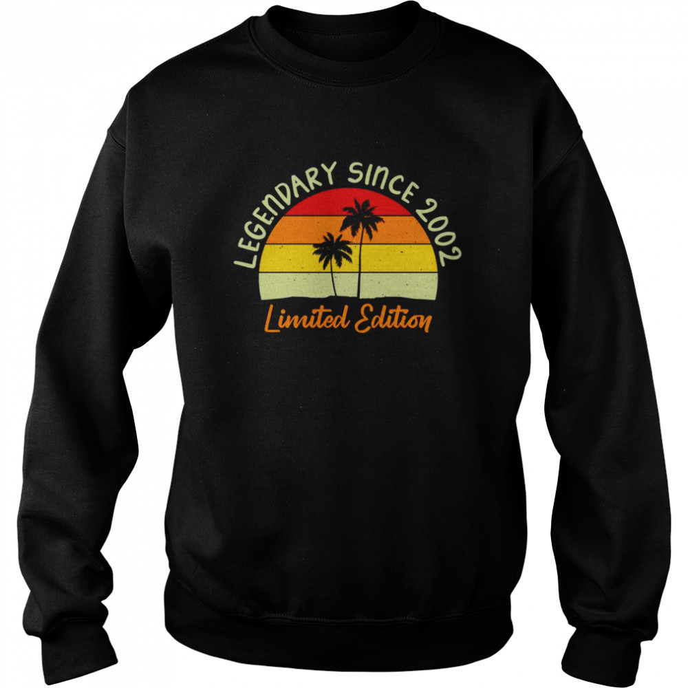 Legendary Since 2002s Original Vintage Retro Style Unisex Sweatshirt