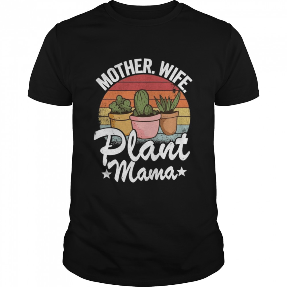 Mutter Frau Pflanze Mama Sukkulenten Mama Gärtner Pflanze Dame Classic Men's T-shirt