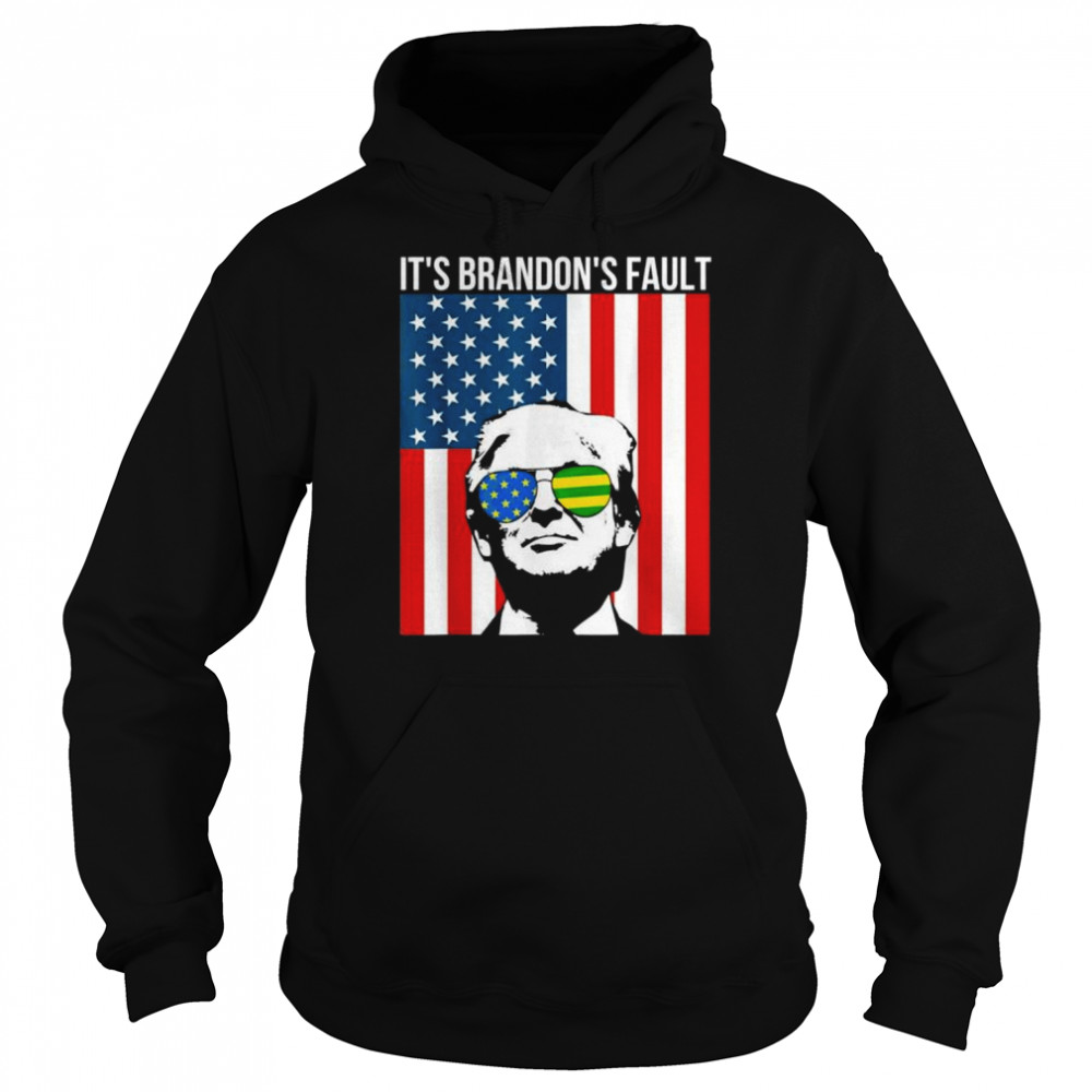 Pro Trump American flag sunglasses anti joe biden shirt Unisex Hoodie