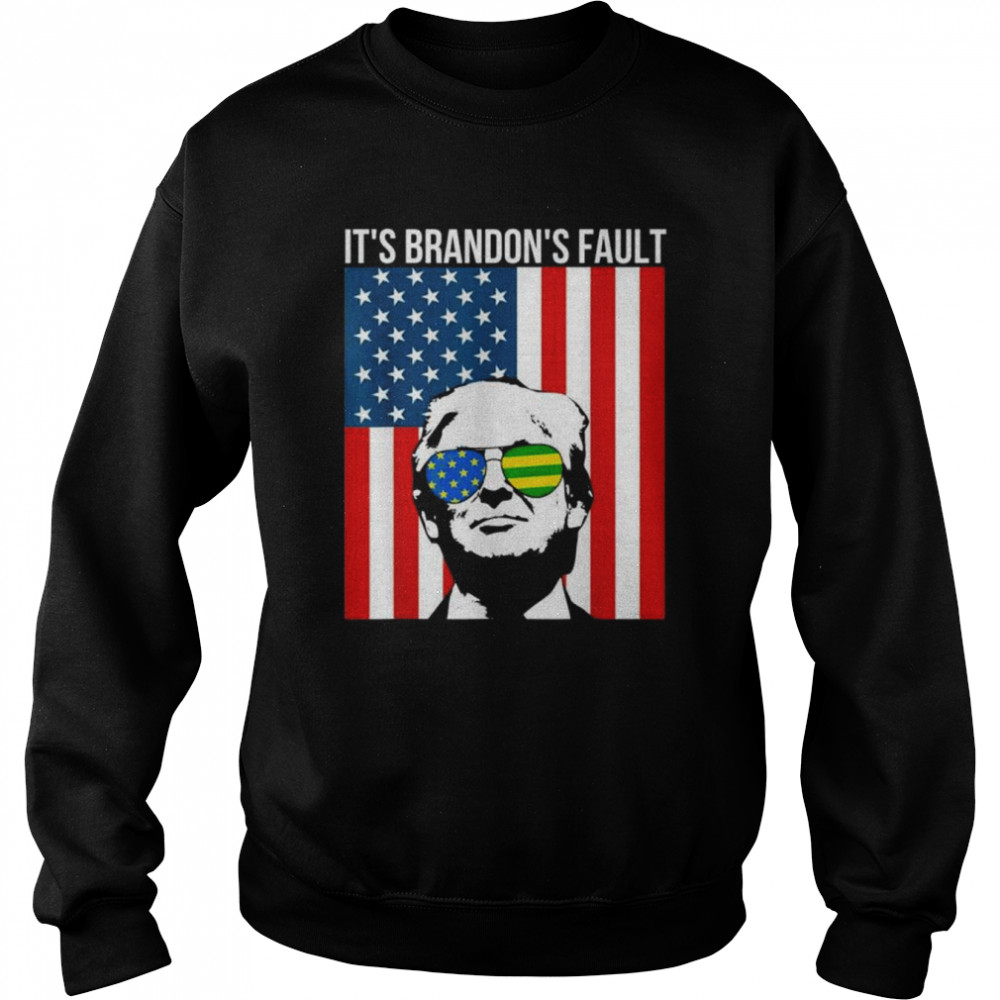 Pro Trump American flag sunglasses anti joe biden shirt Unisex Sweatshirt