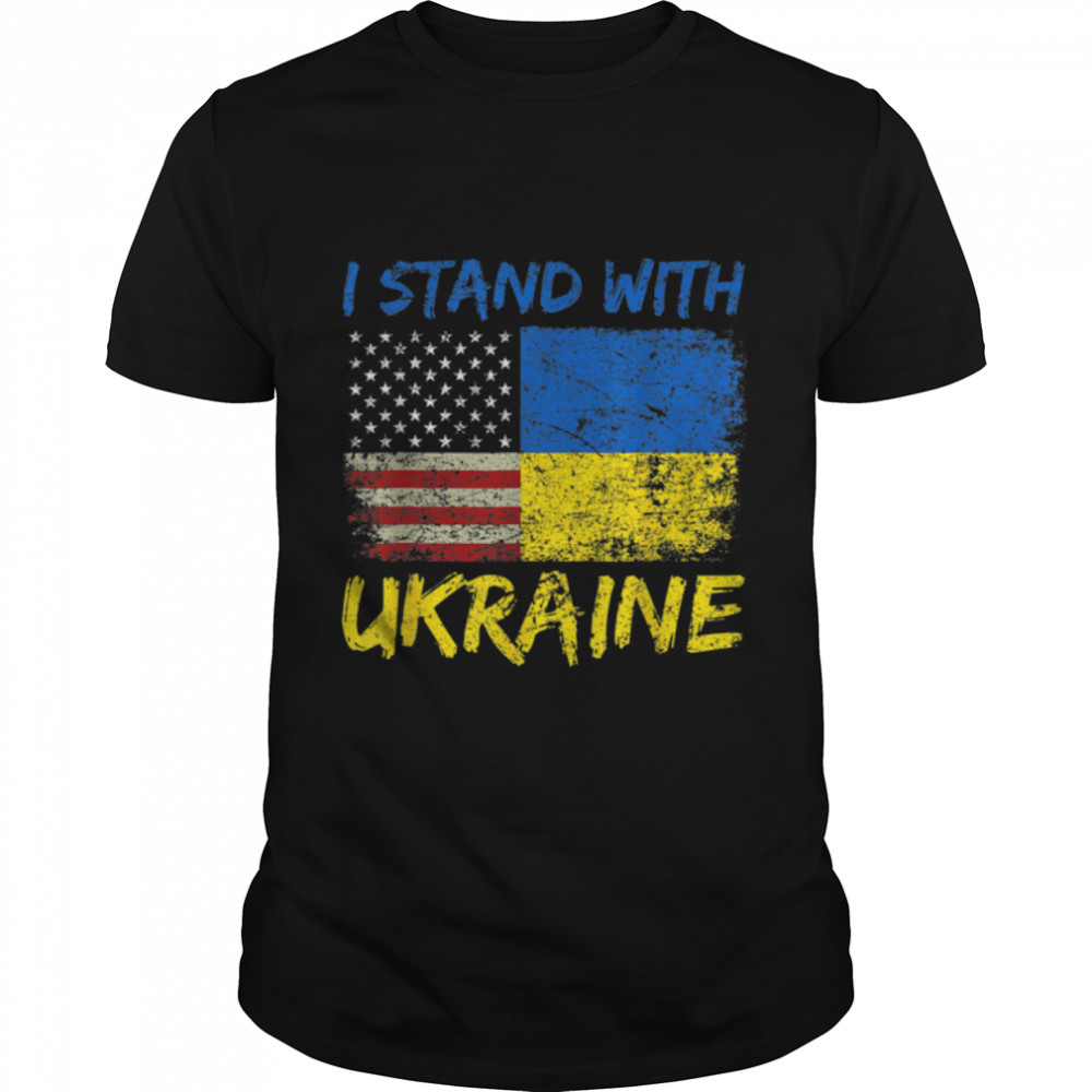 Ukraine Vintage Flag, Ukrainian Lovers, Ukraine Pride T- B09VBYN273 Classic Men's T-shirt