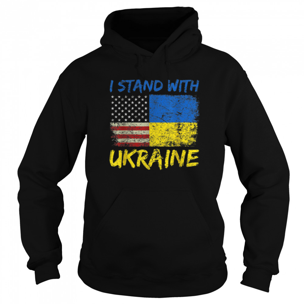 Ukraine Vintage Flag, Ukrainian Lovers, Ukraine Pride T- B09VBYN273 Unisex Hoodie