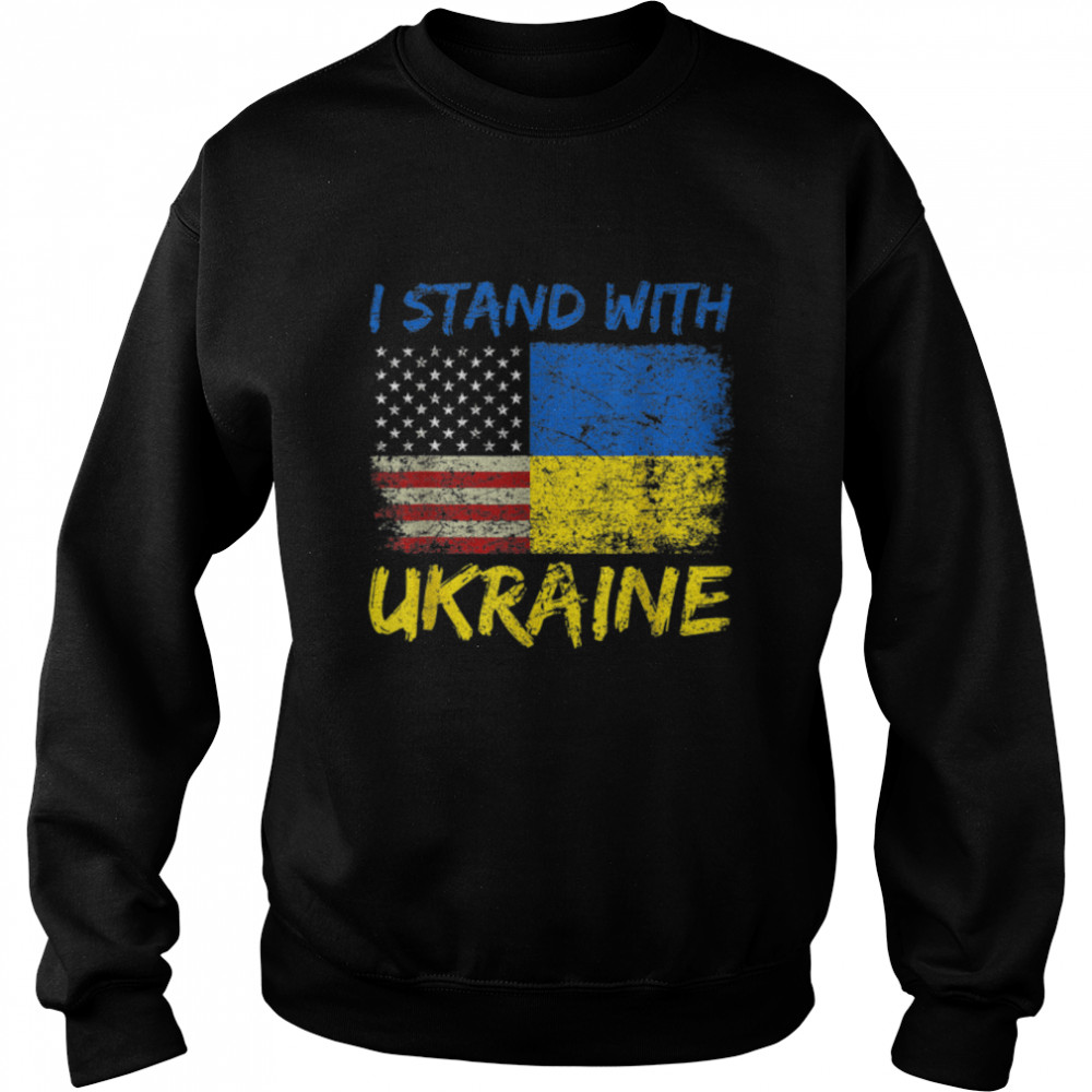 Ukraine Vintage Flag, Ukrainian Lovers, Ukraine Pride T- B09VBYN273 Unisex Sweatshirt