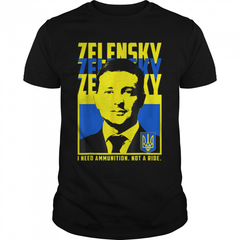 Volodymyr Zelensky T , Ukraine Ukrainian Flag  T- B09VBYWPFK Classic Men's T-shirt