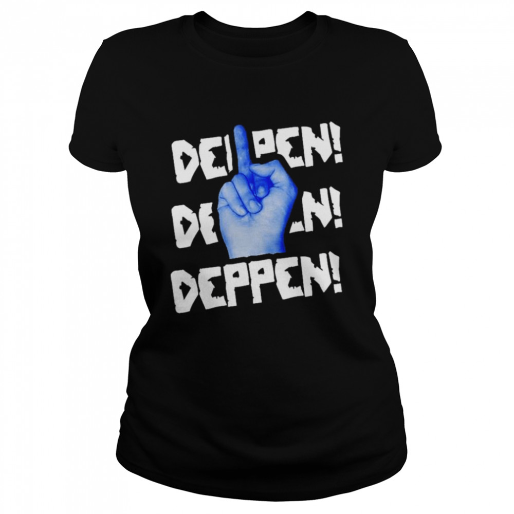 Deppen Middle Finger Up shirt Classic Women's T-shirt
