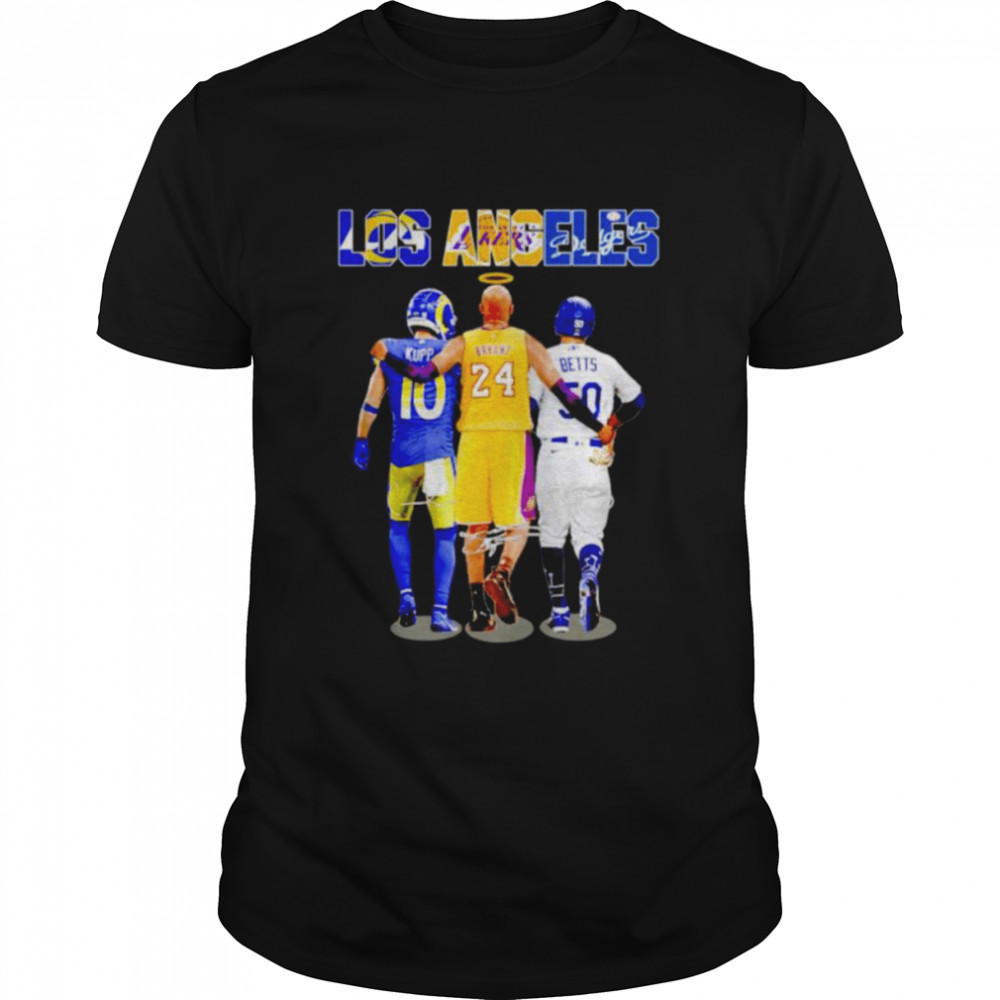 Los Angeles Cooper Kupp Kobe Bryant and Mookie Betts signatures shirt Classic Men's T-shirt