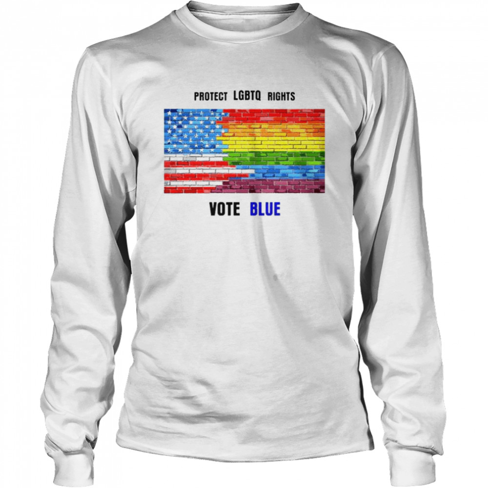 Protect LGBTQ rights vote blue shirt Long Sleeved T-shirt