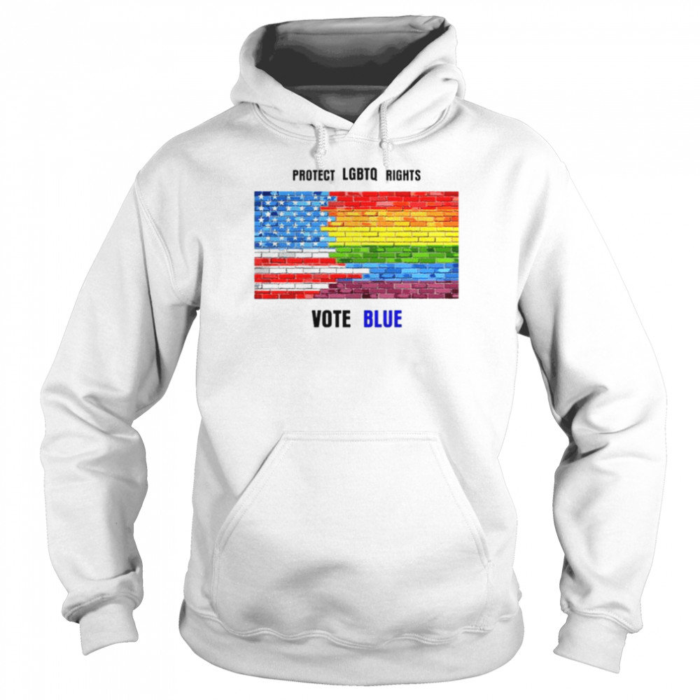 Protect LGBTQ rights vote blue shirt Unisex Hoodie