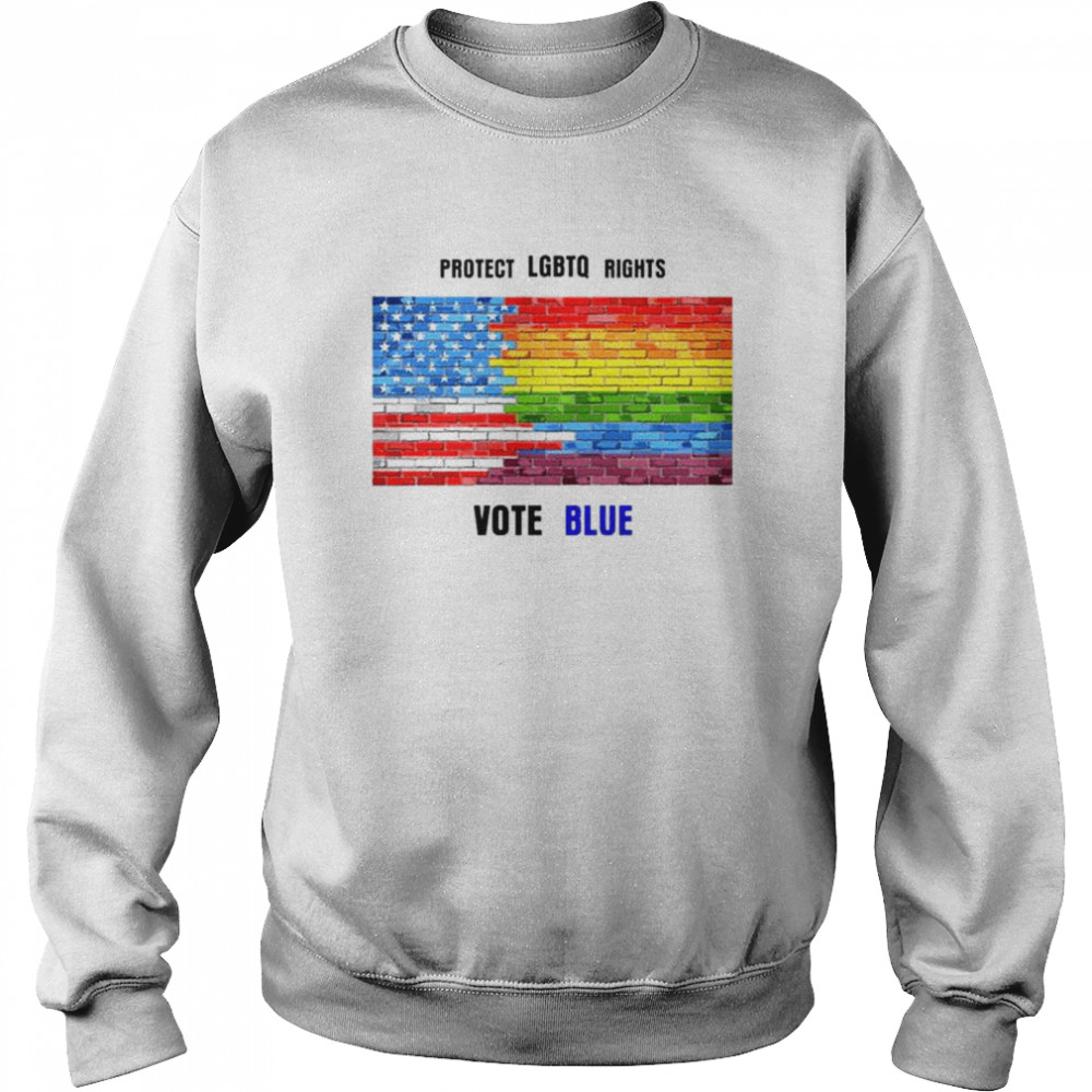 Protect LGBTQ rights vote blue shirt Unisex Sweatshirt