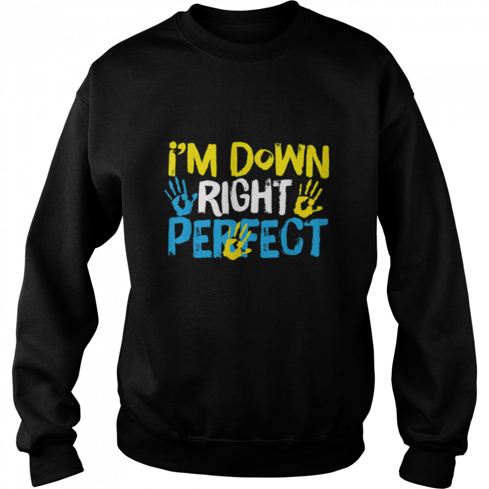World Down Syndrome Day  Awareness for Kids Mom Dad T- B09VP2B5P2 Unisex Sweatshirt