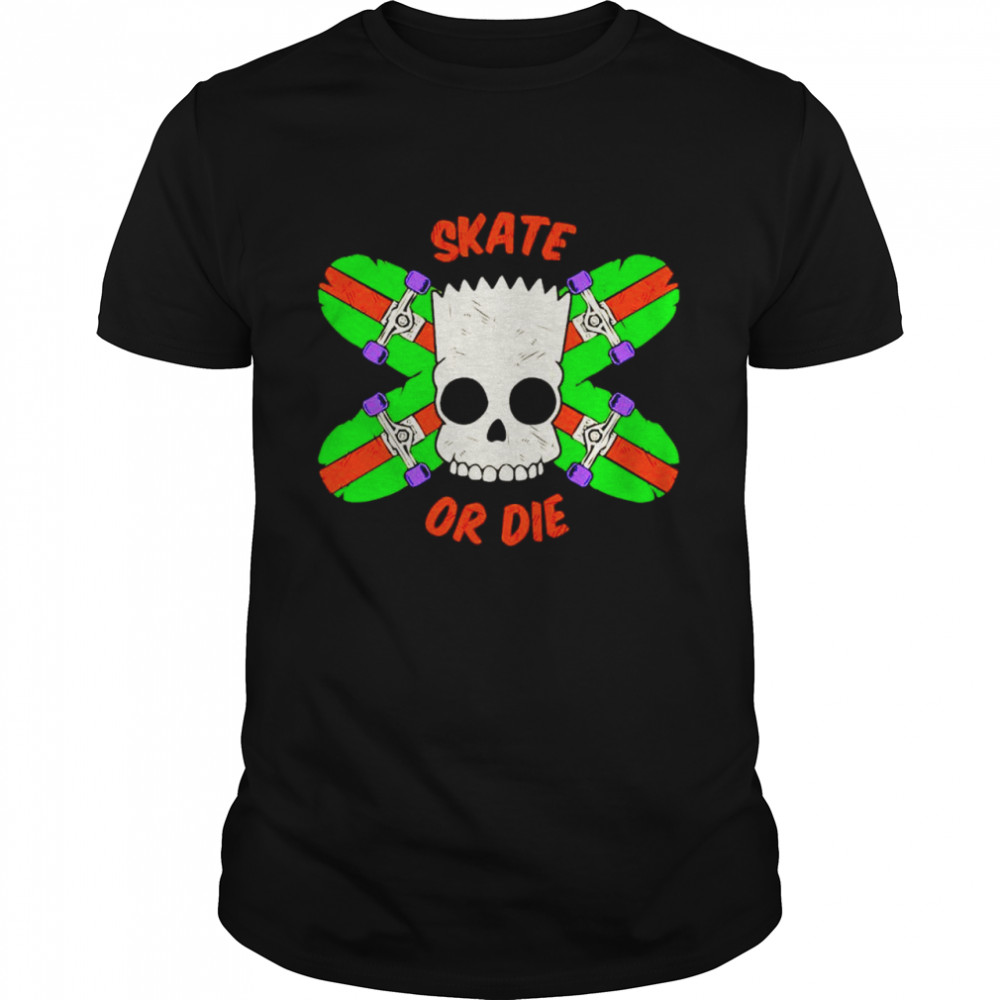 Bart Simpson skate or die shirt Classic Men's T-shirt