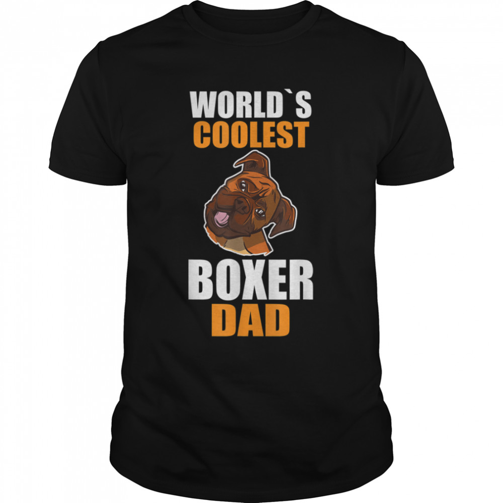 Mens Dog Father German Boxer Dad T-Shirt B09VXSDWSN