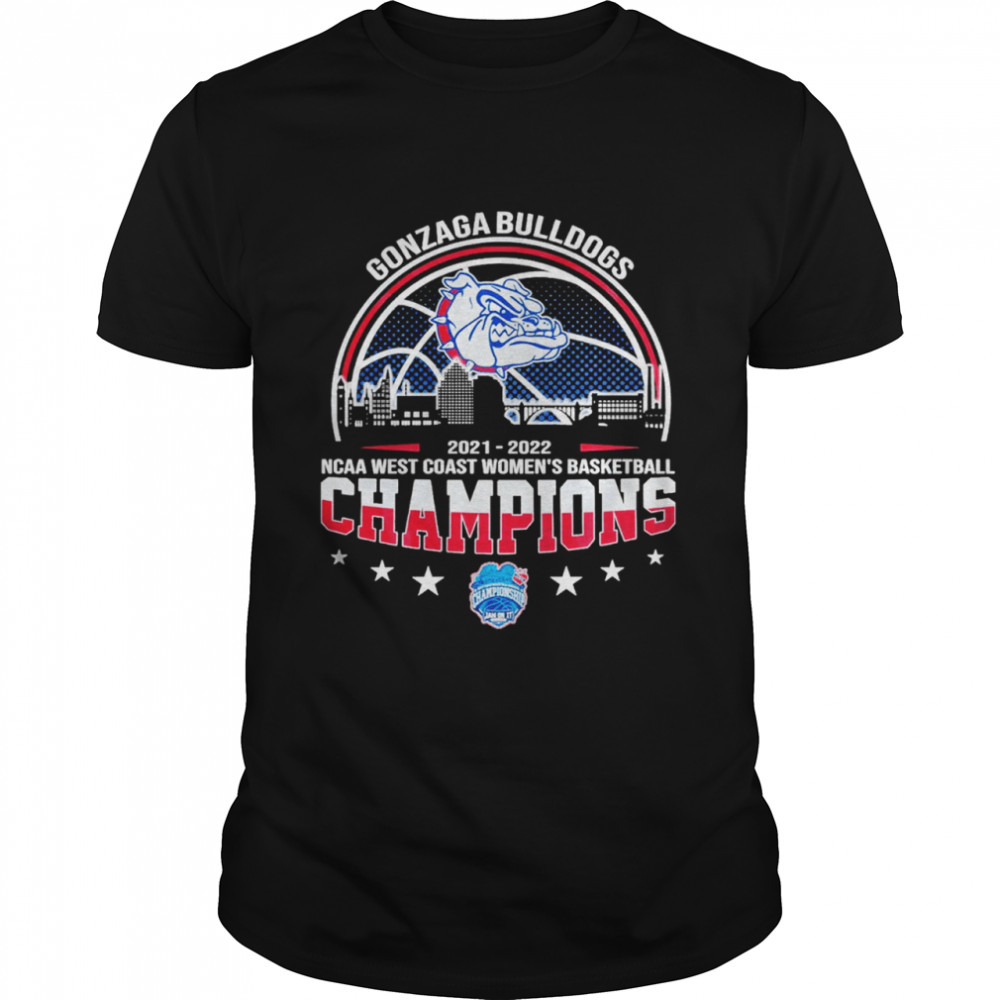 Gonzaga Bulldogs 2022 NCAA West Coast Women’s Basketball Champions shirt