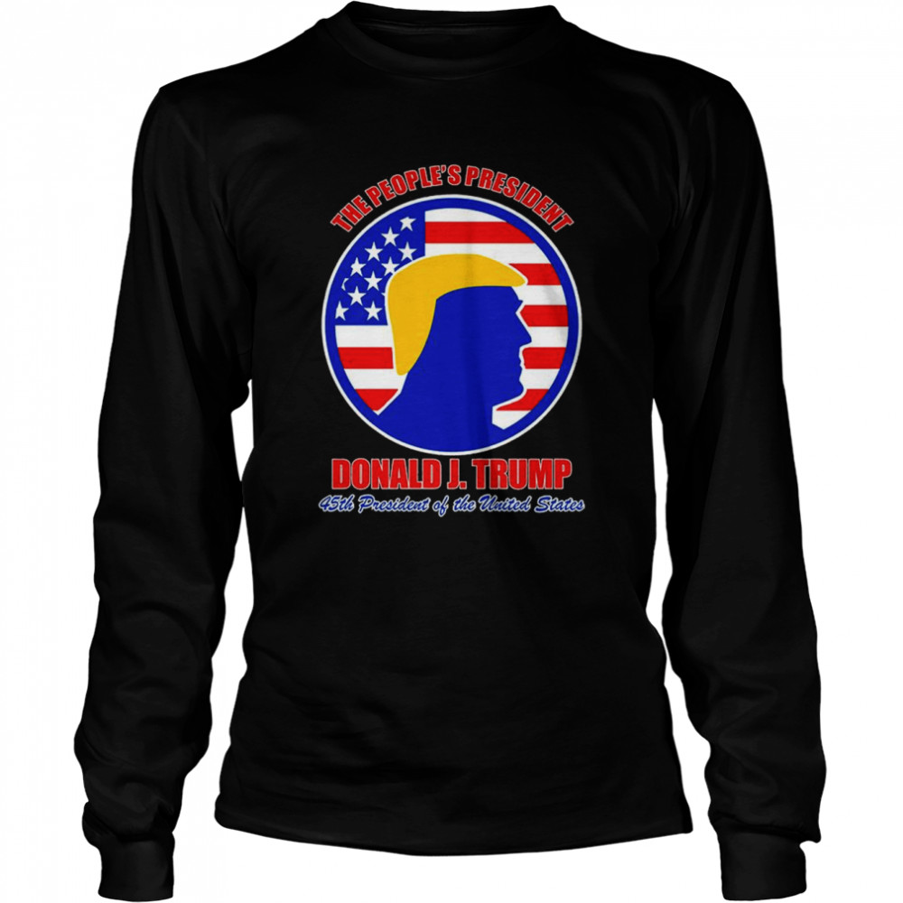 The Peoples President Donald Trump USA Logo shirt Long Sleeved T-shirt