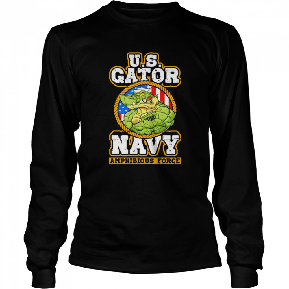 US gator navy amphibious force shirt Long Sleeved T-shirt