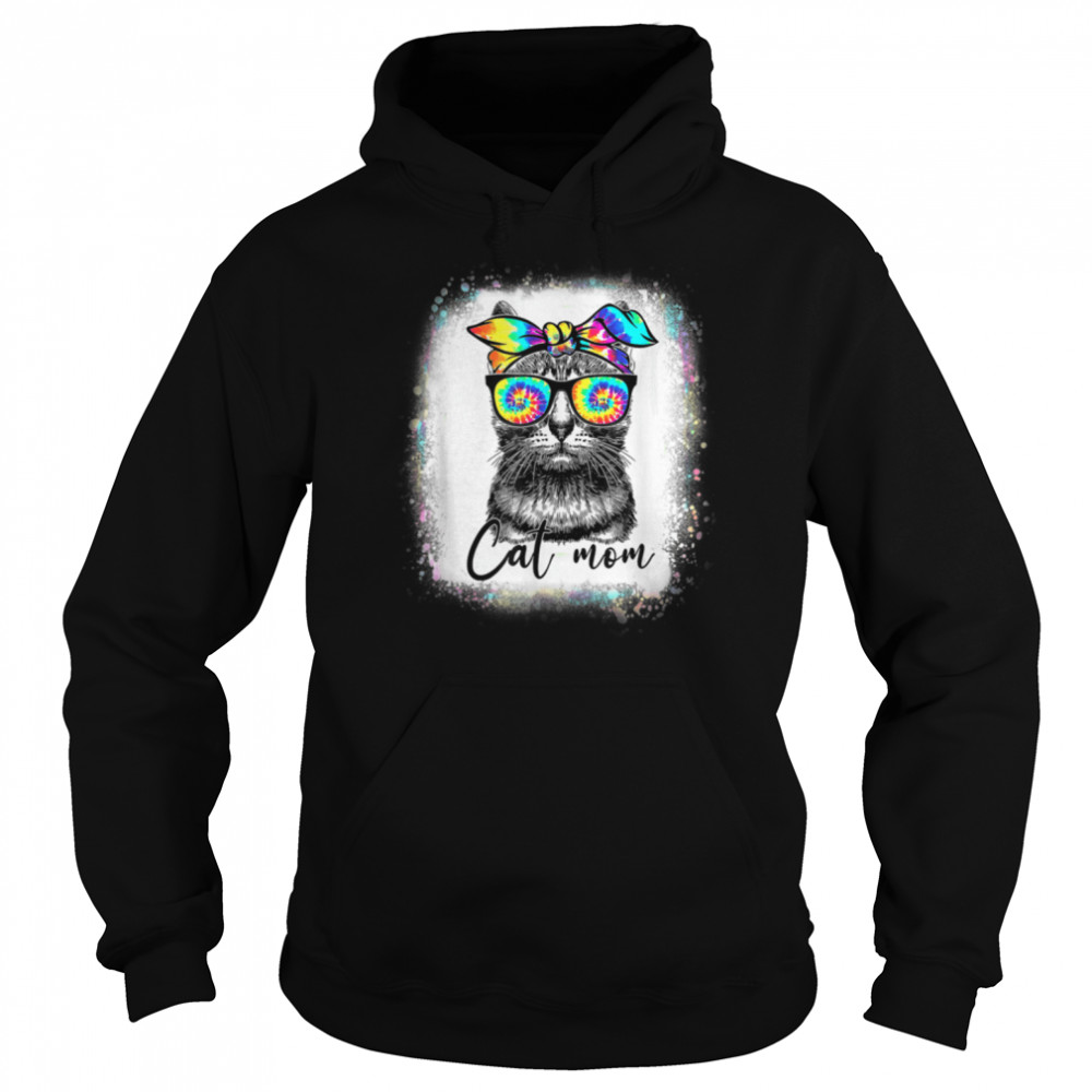 Best Cat Mom Ever Tie Dye Cat Mommy Mother's Day Catmother T- B09W5PX5N9 Unisex Hoodie