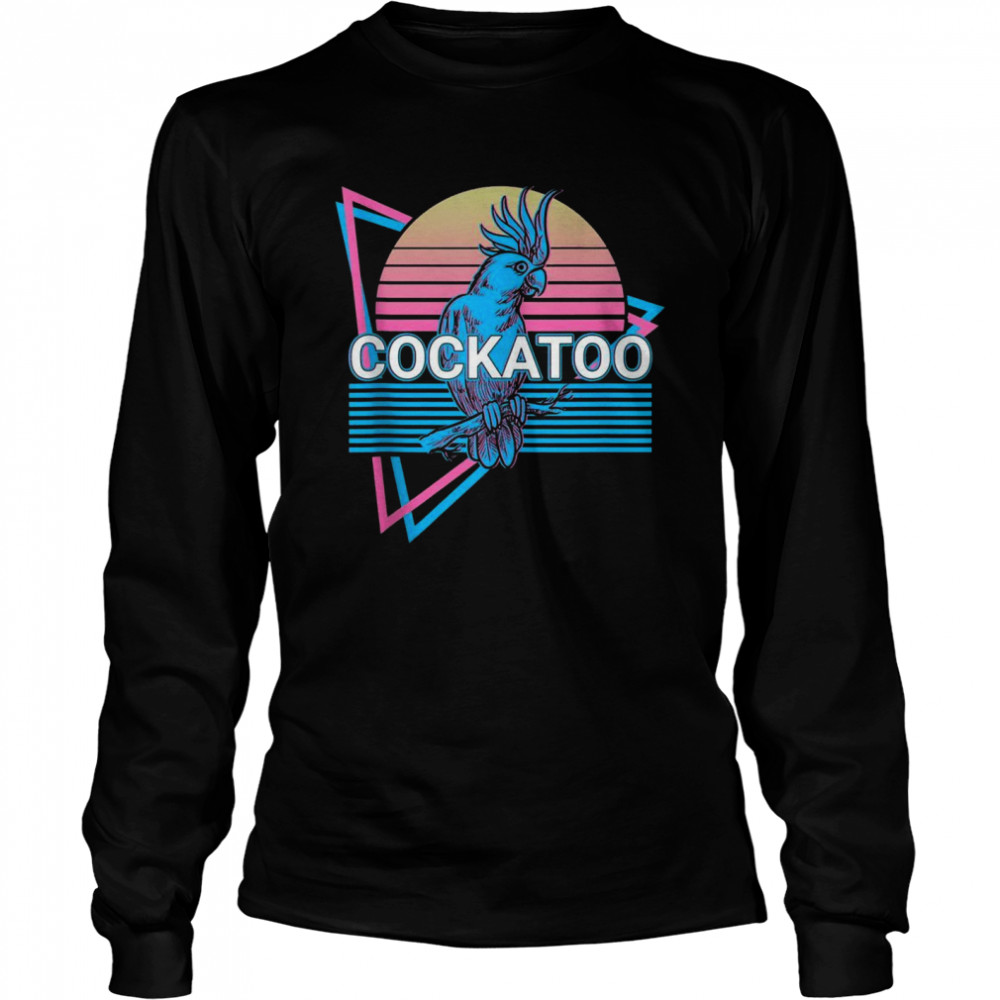 Cockatoo Retro  Long Sleeved T-shirt