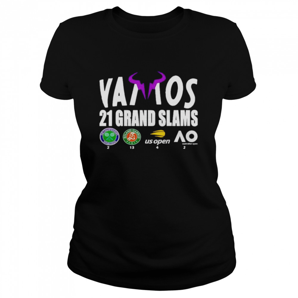 Rafael Nadal 21 Grand Slams Rafa Legend shirt Classic Women's T-shirt