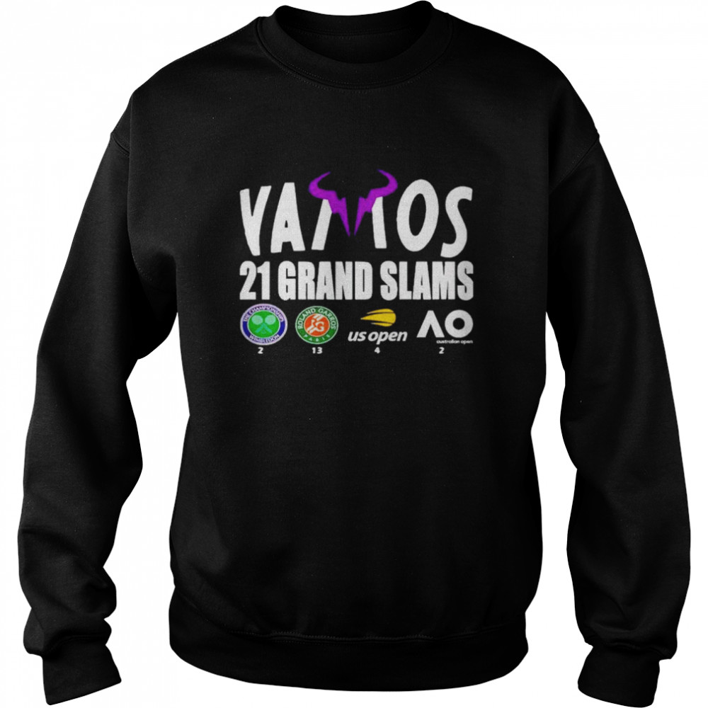 Rafael Nadal 21 Grand Slams Rafa Legend shirt Unisex Sweatshirt