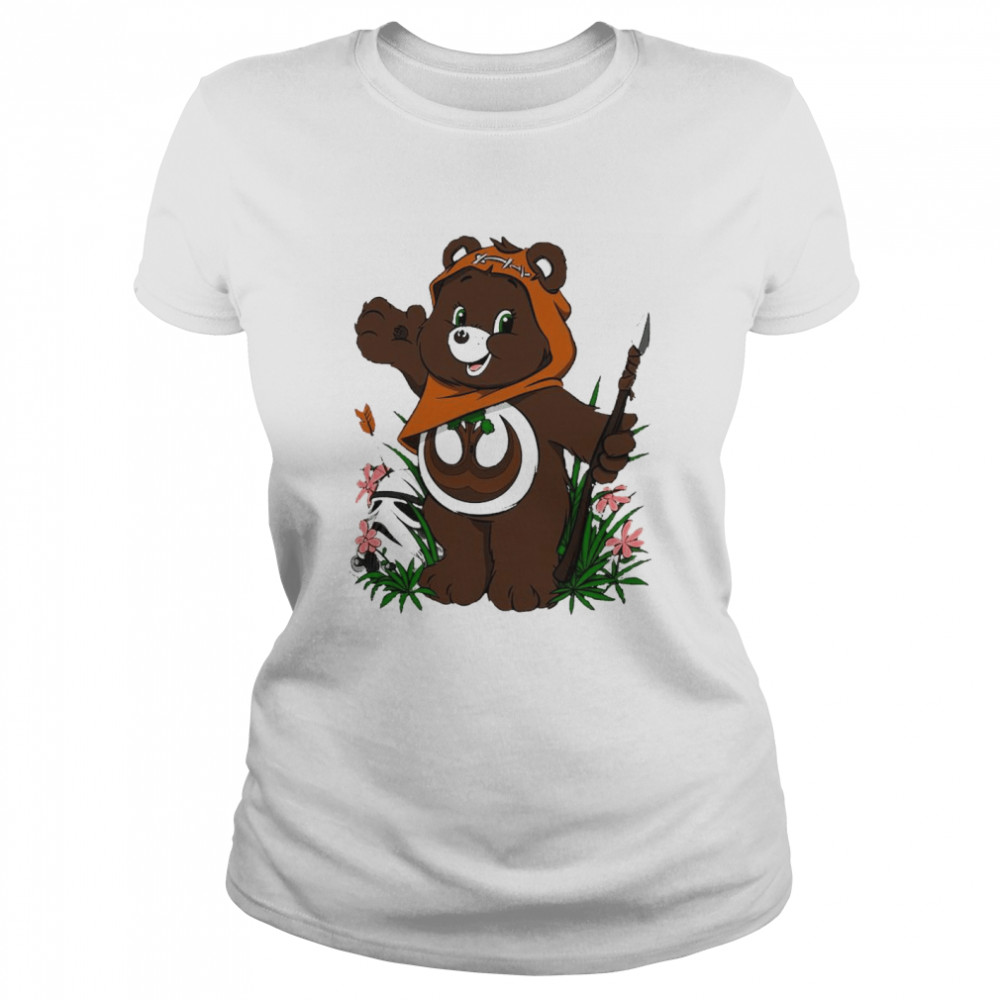 Rebel Heart Bear cartoon shirt Classic Women's T-shirt